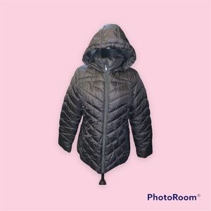 Big Chill Black Quilted Puffer Jacket Sz L(fits M)